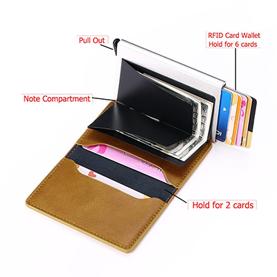 Pop Up Wallet with RFID Block - Leather Shack